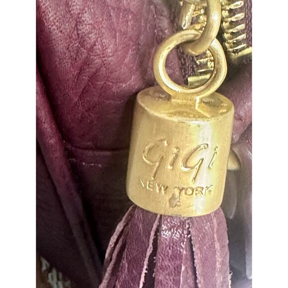 Gigi Crossbody Handbag‎ Women's Leather Camera Handbag Burgundy Wine Small - Picture 8 of 16